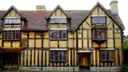 Half-timbered front of Shakespeare's Birthplace in Stratford-upon-Avon