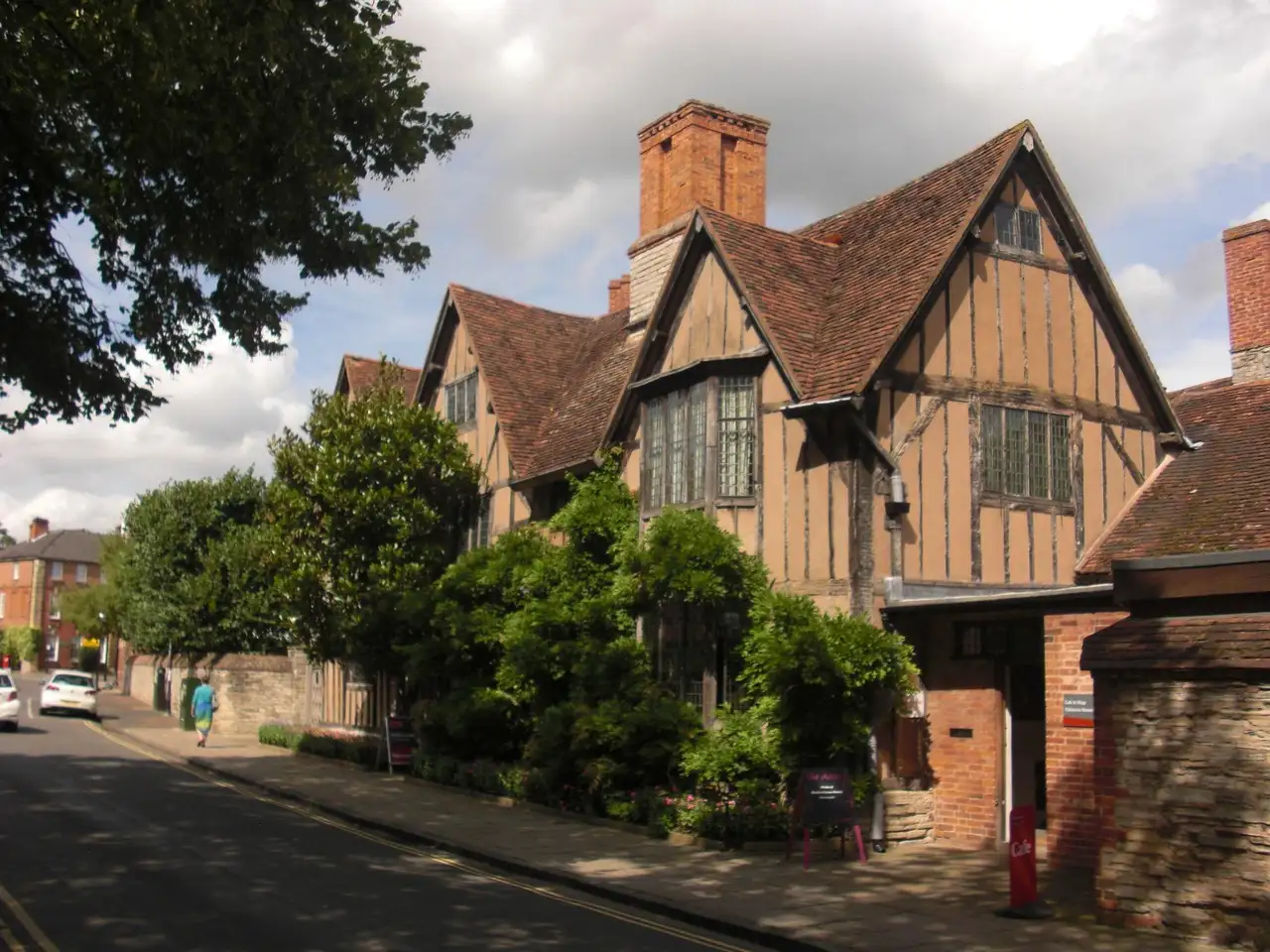 Hall's Croft, a timber-framed Tudor house in Stratford-upon-Avon
